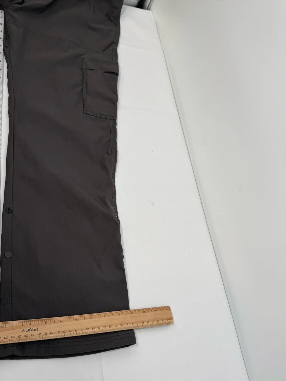 Prana Men's Stretch Zion Straight Fit Cargo Hiking Pant Gray 36 X 32 Relaxed Fit